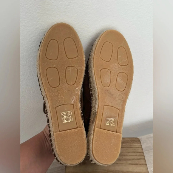 Vince Ronan Suede Slip On Espadrille Shoes Chukka Booties Luxe Brown Size 6 - Picture 7 of 9